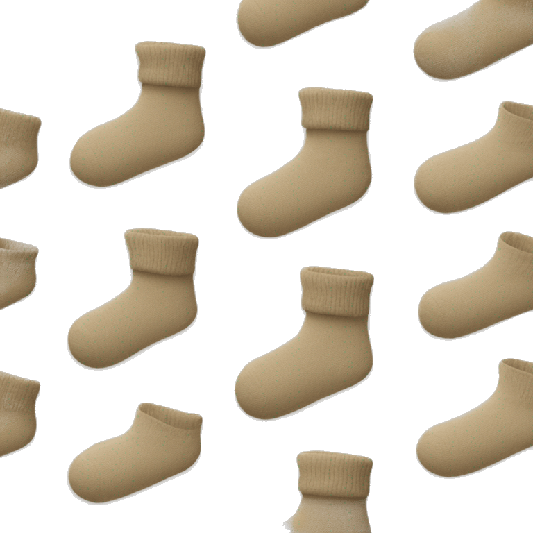 Beige home socks emoji