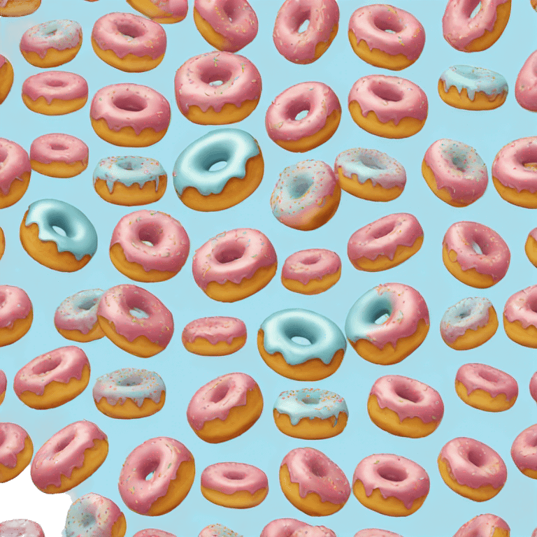 donut with light blue glaze emoji