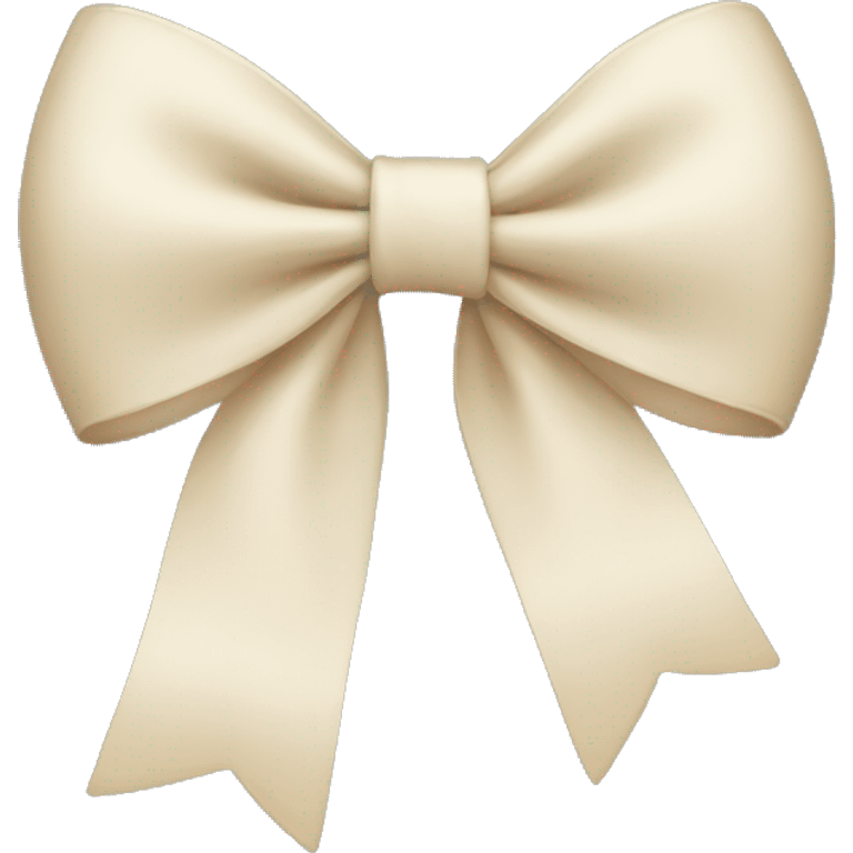 cream bow emoji