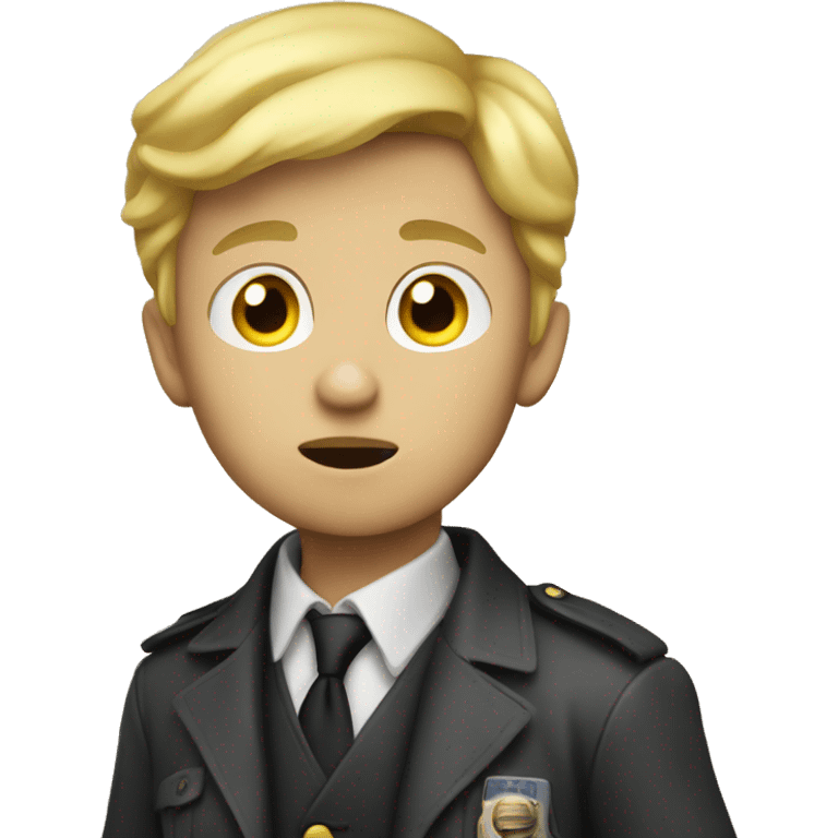 blond boy detective scary  emoji