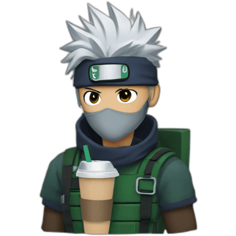 kakashi drinks starbucks emoji