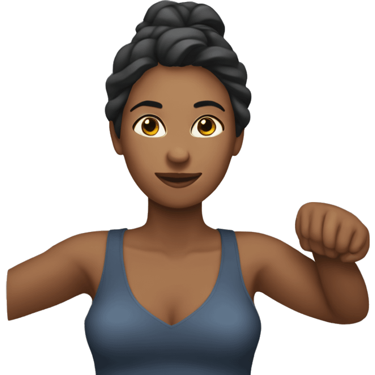 woman not having arm emoji