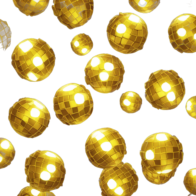 A funky discoball emoji