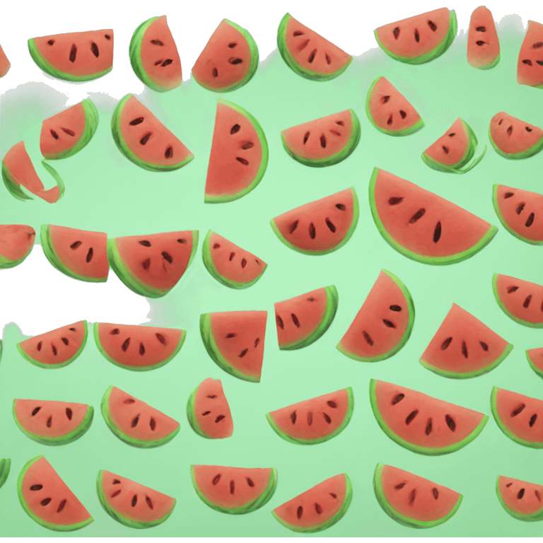 Watermelon with big shoes emoji