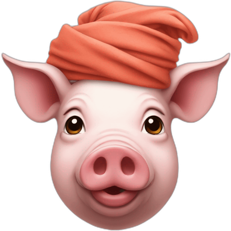 Pig in turban emoji