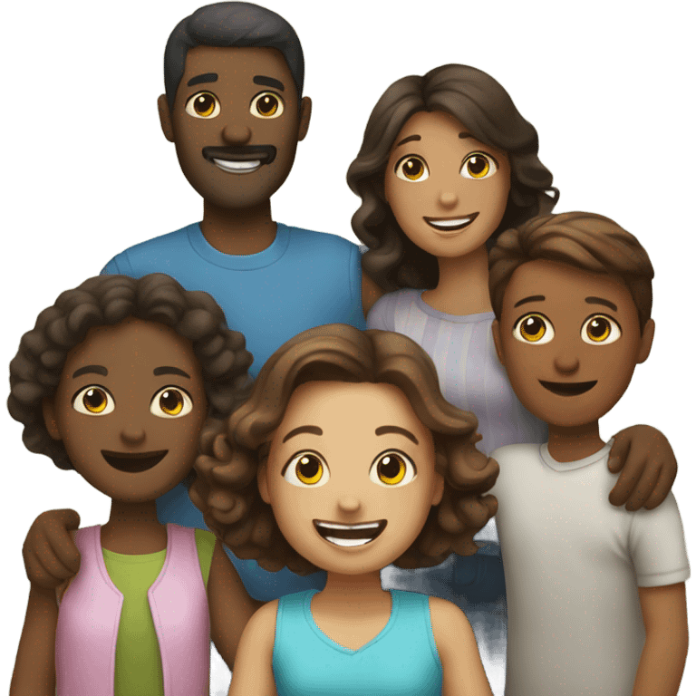 Family having fun together emoji