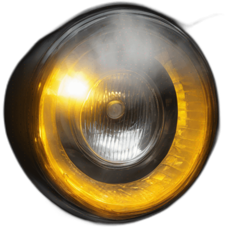 Bmw headlight in smoke asthetic emoji