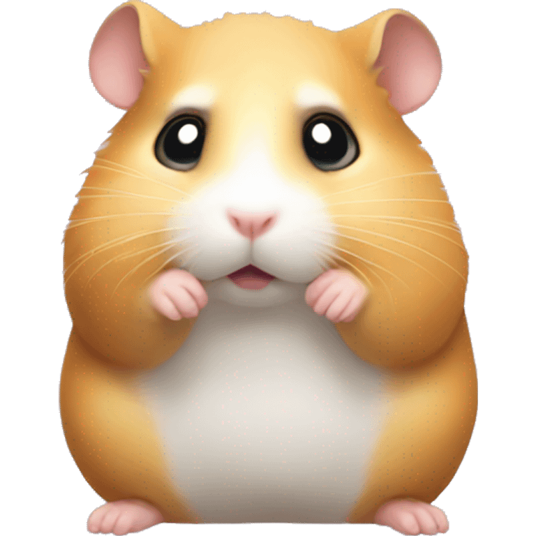 Hamster thinking intensely  emoji