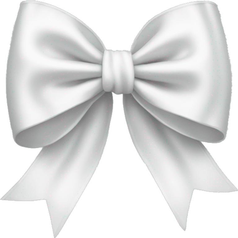 white silk bow emoji