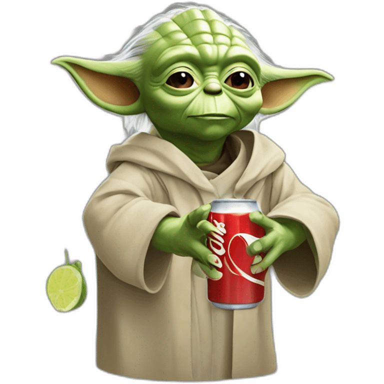 Yoda drink cola emoji