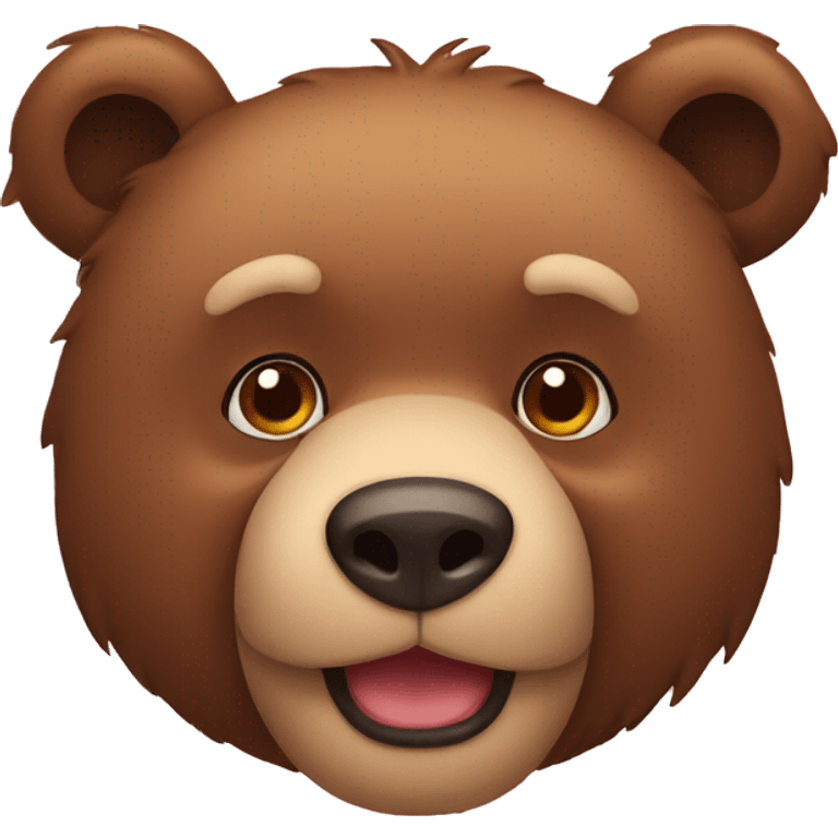 Bear emojis bow like humans. emoji