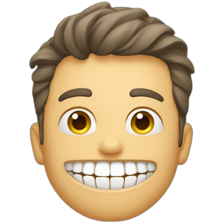 Personne en train de se laver les dents emoji