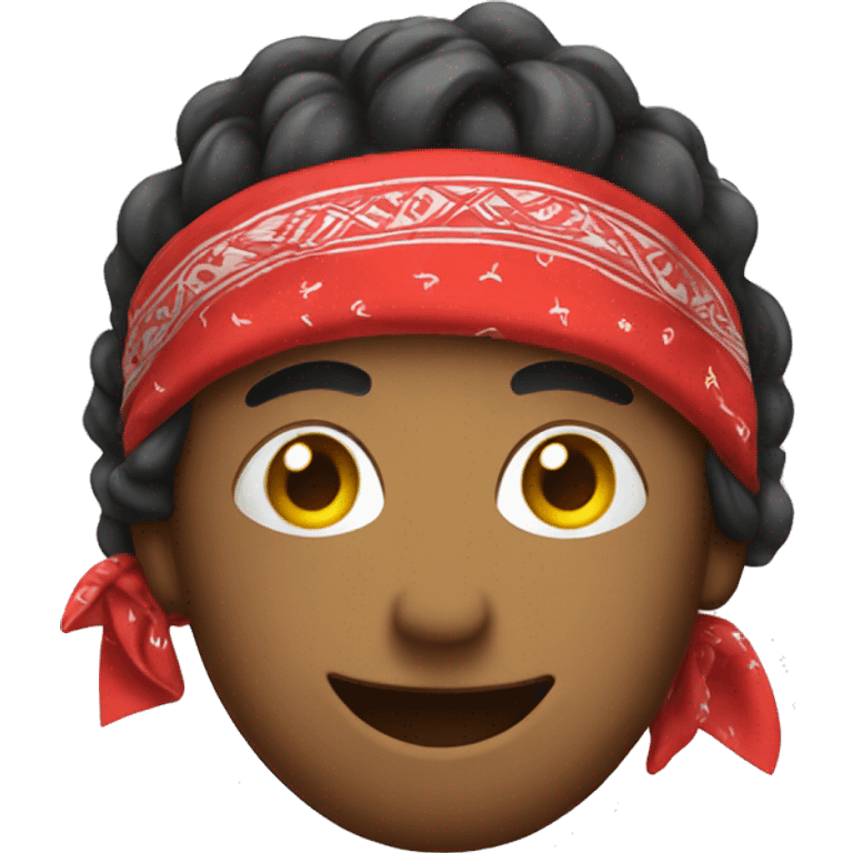 A smiley face wearing a red bandana emoji