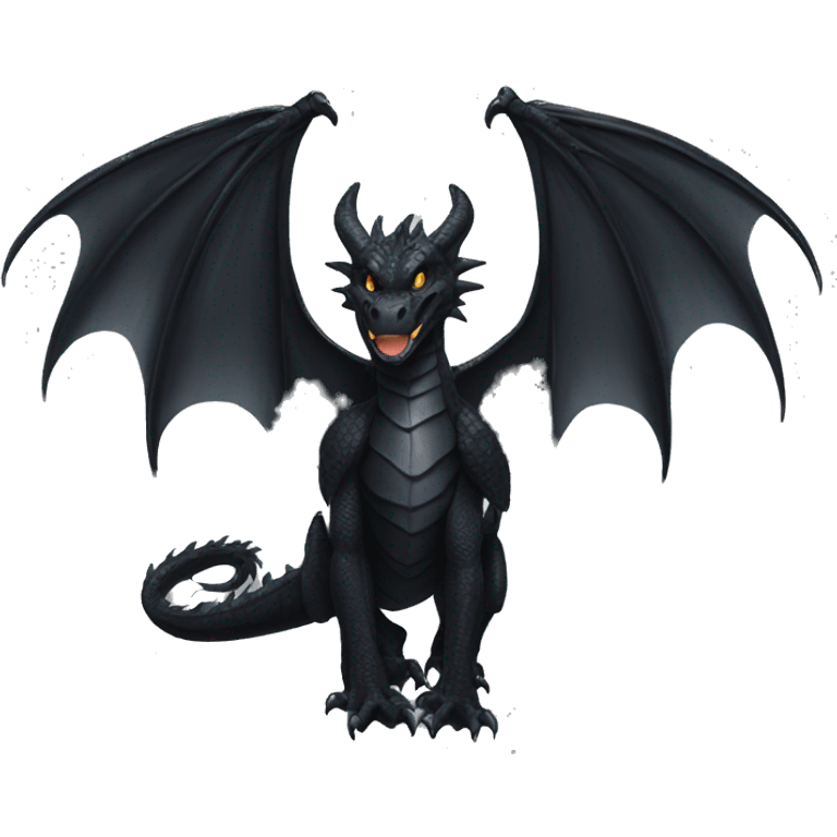 black dragon wings emoji