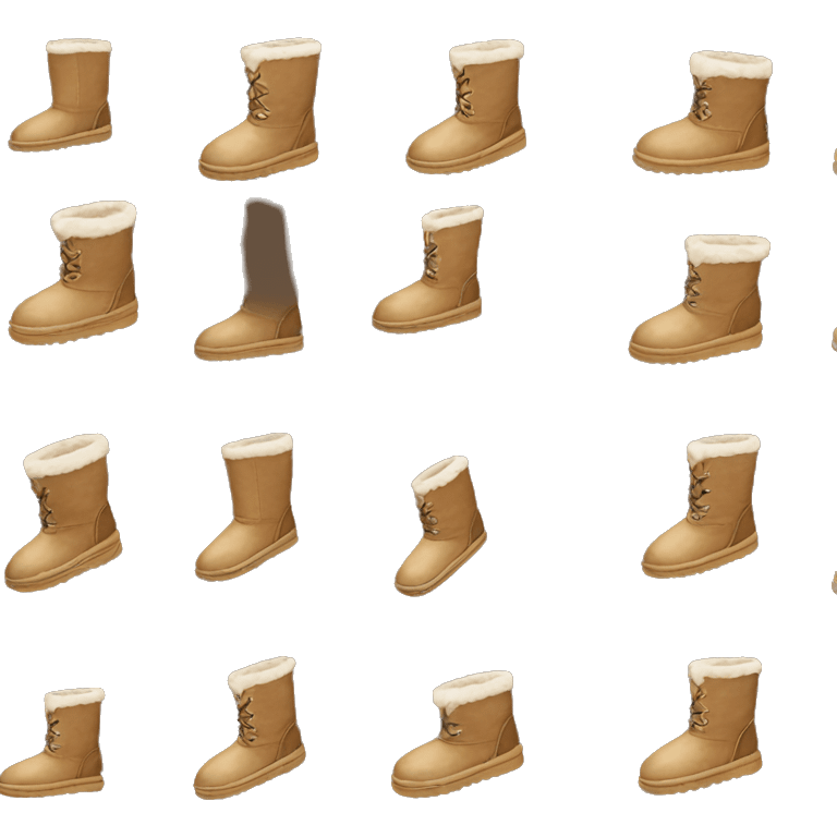 brown light uggs emoji