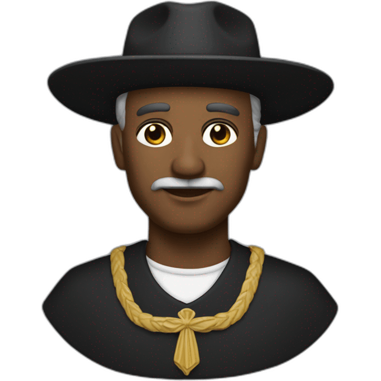 Padre Cícero de chapéu preto emoji