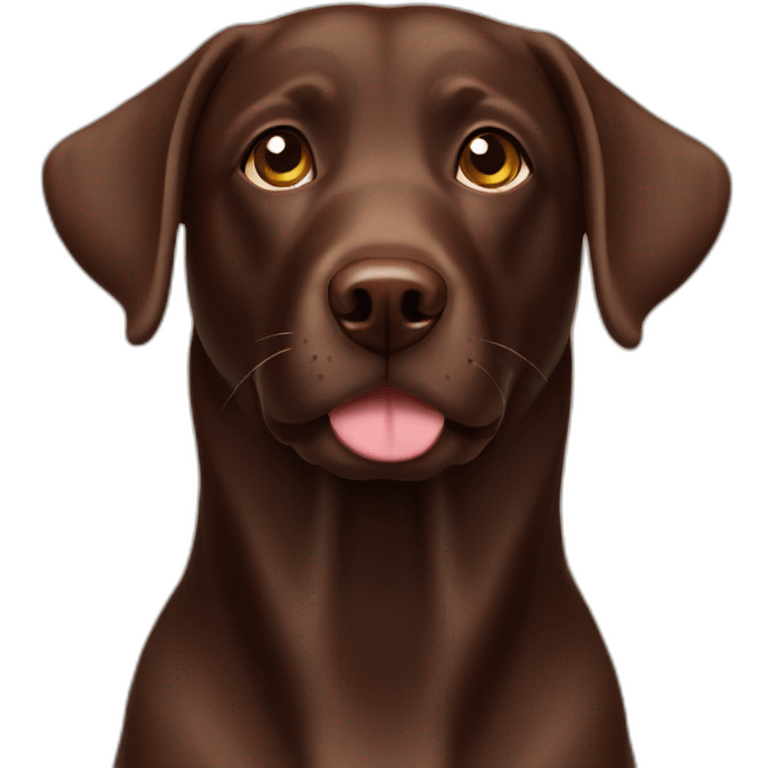 chocolate Labrador emoji