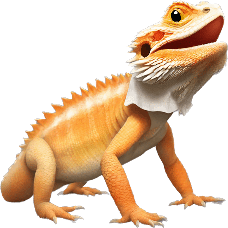 bearded dragon that love carrots emoji