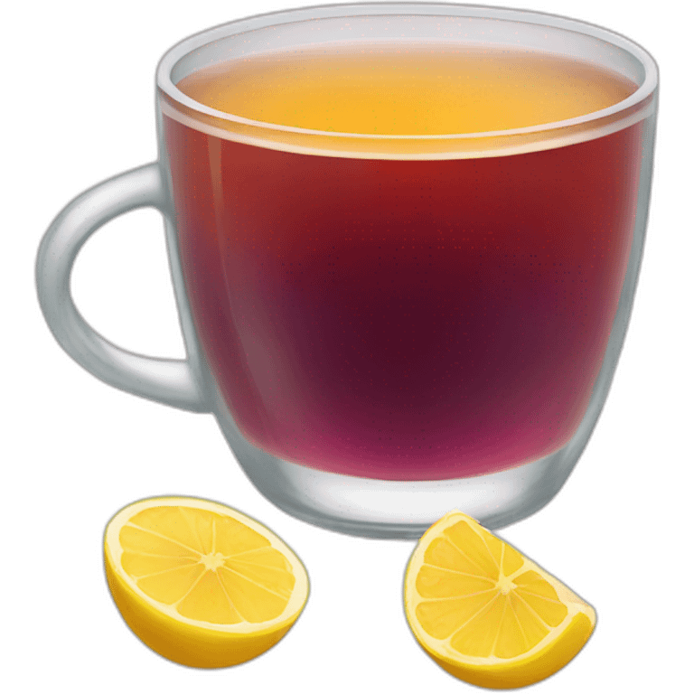 drink tea with honey lemon and jam emoji