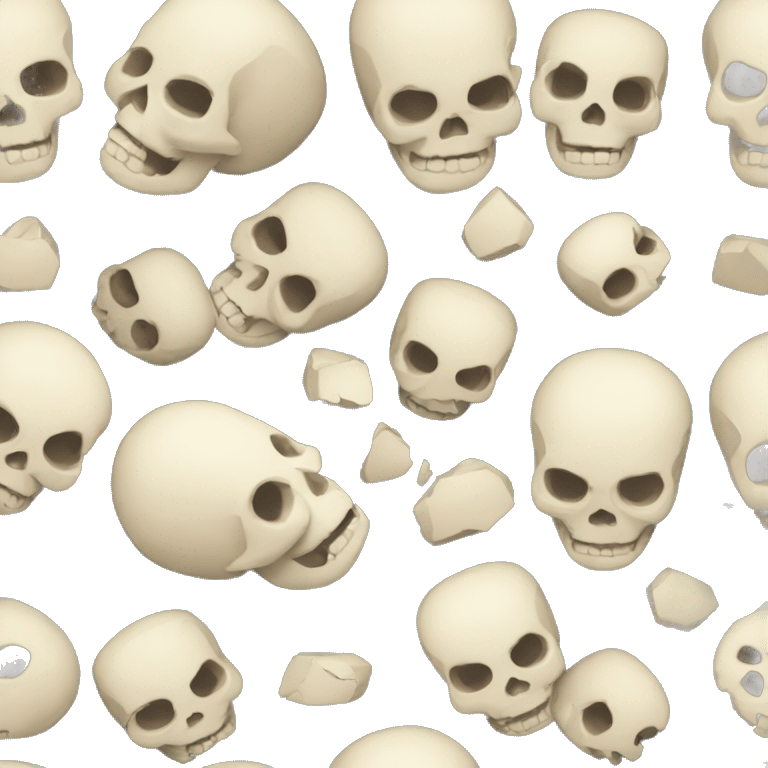 Broken skull emoji