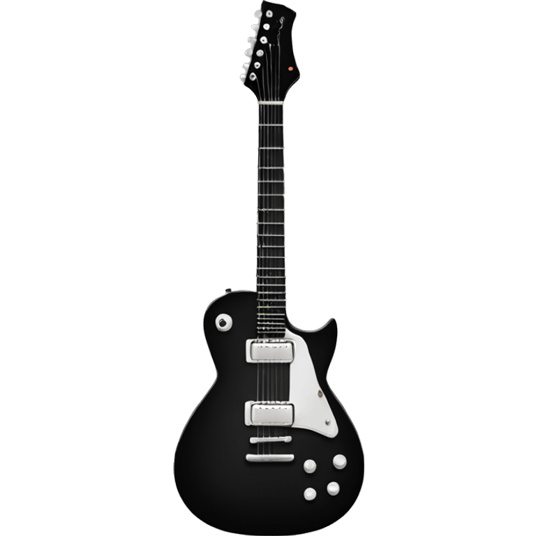 Black guitar emoji