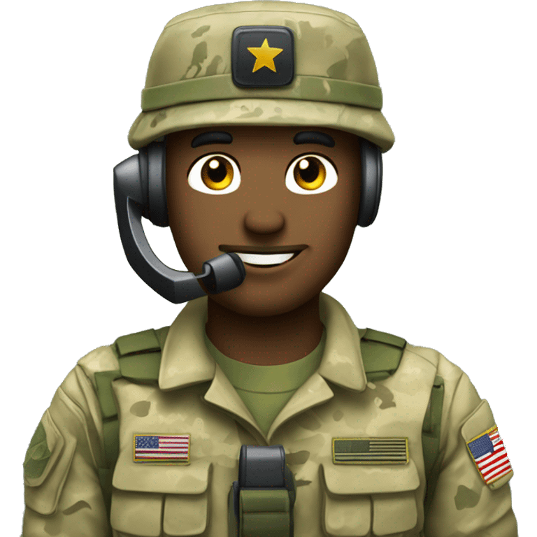 army guy on the phone emoji