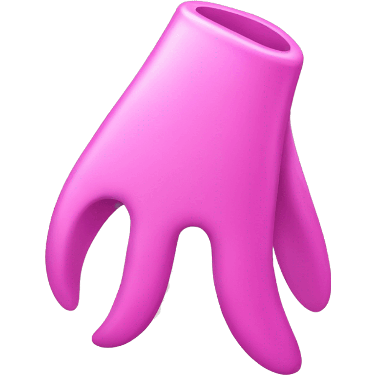 Claw clip pink emoji