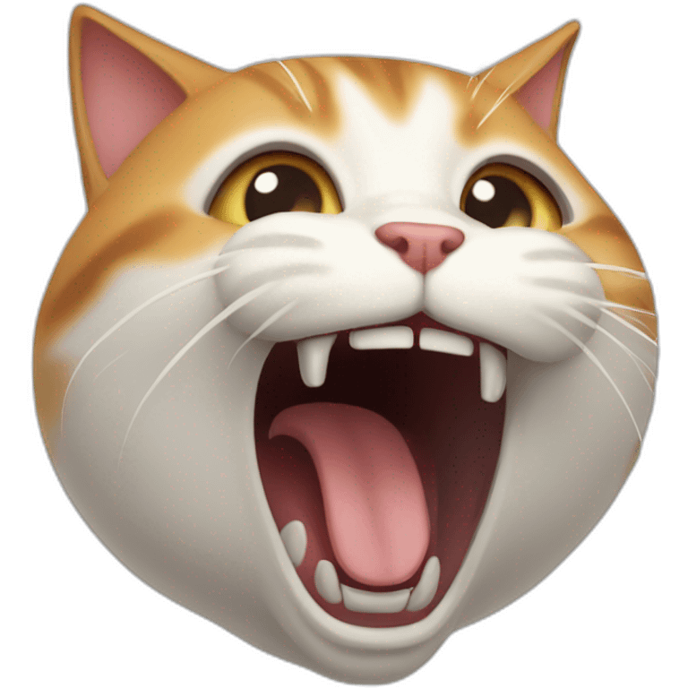 cat screaming emoji