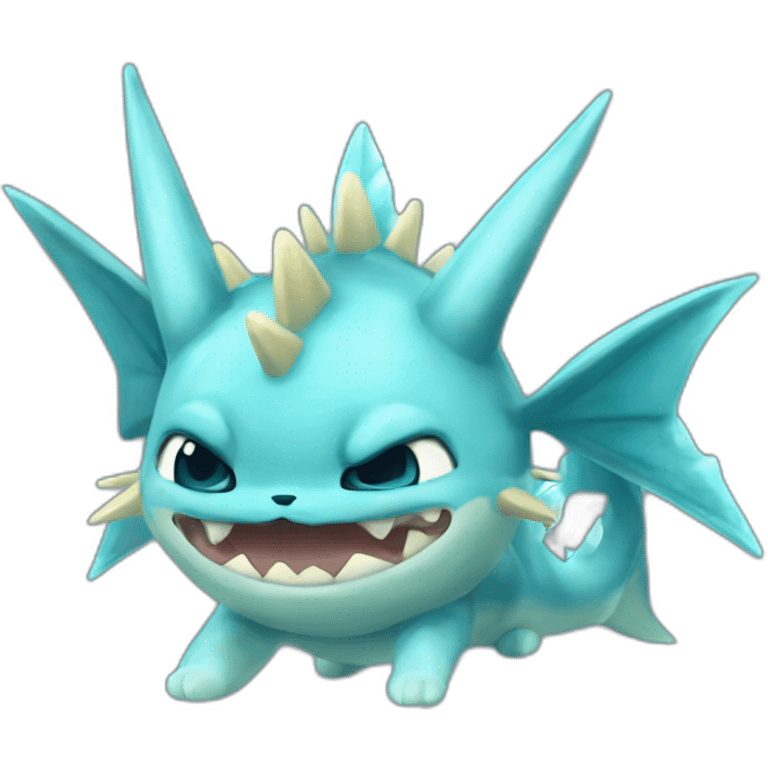 A vaporeon that has fallen and can't get up emoji