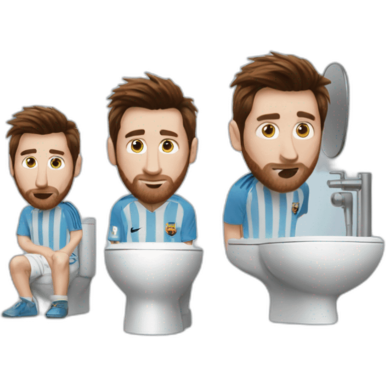 Messi au toilette emoji