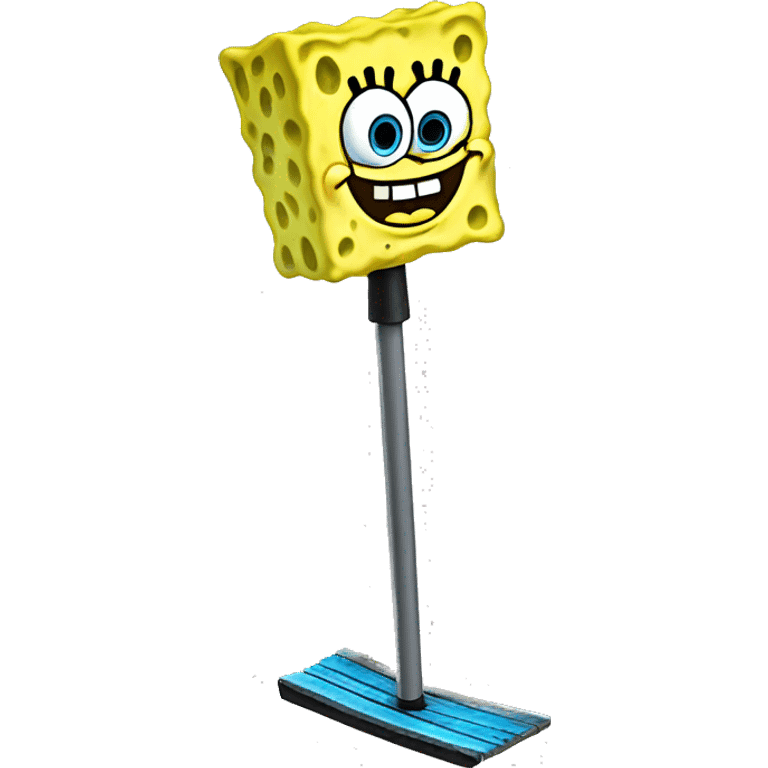 SpongeBob on a pogo stick emoji