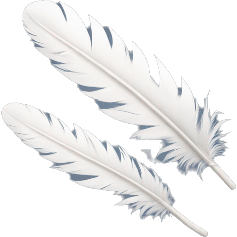 White owl feather  emoji