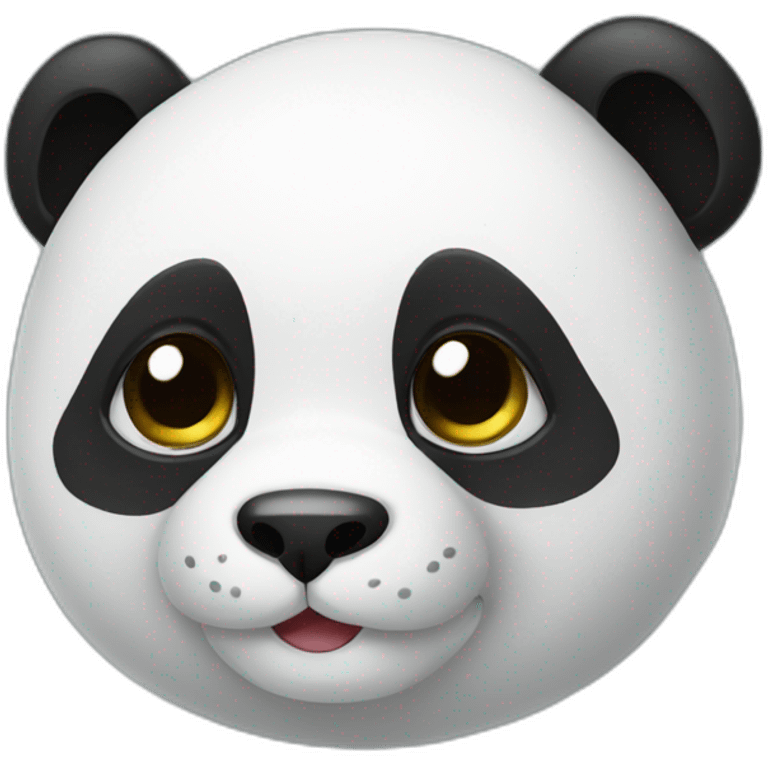 Un chat panda emoji