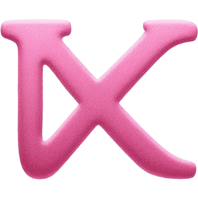 The letter "K". Beautified. Throw in some pink. MAybe gold emoji