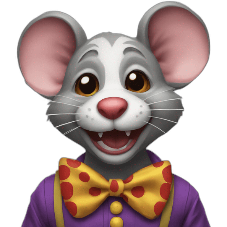 rat as clown emoji