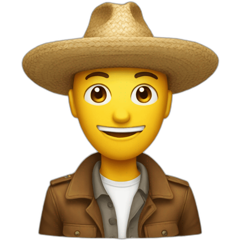 Chat avec un sombrero emoji