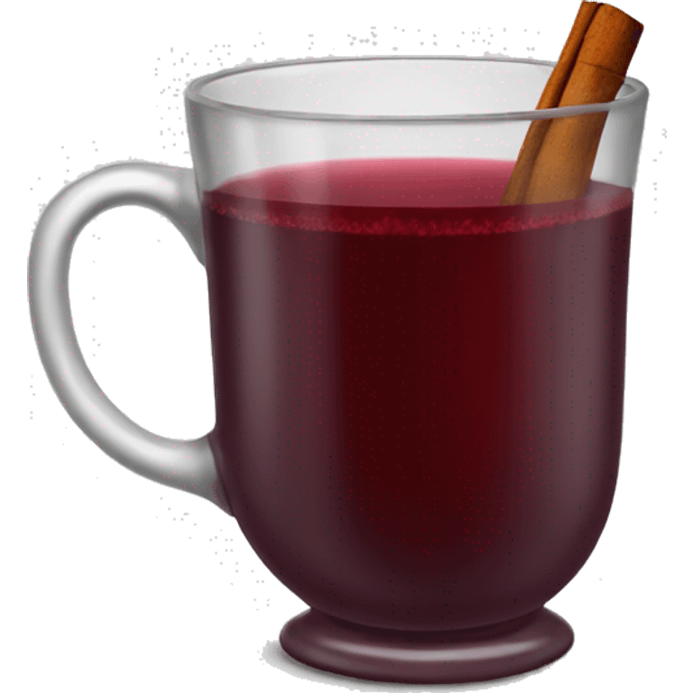 A mug of hot mulled wine emoji