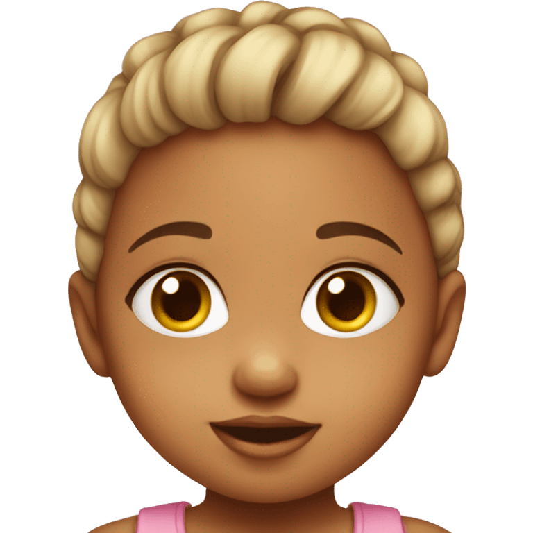 Baby girl cute emoji