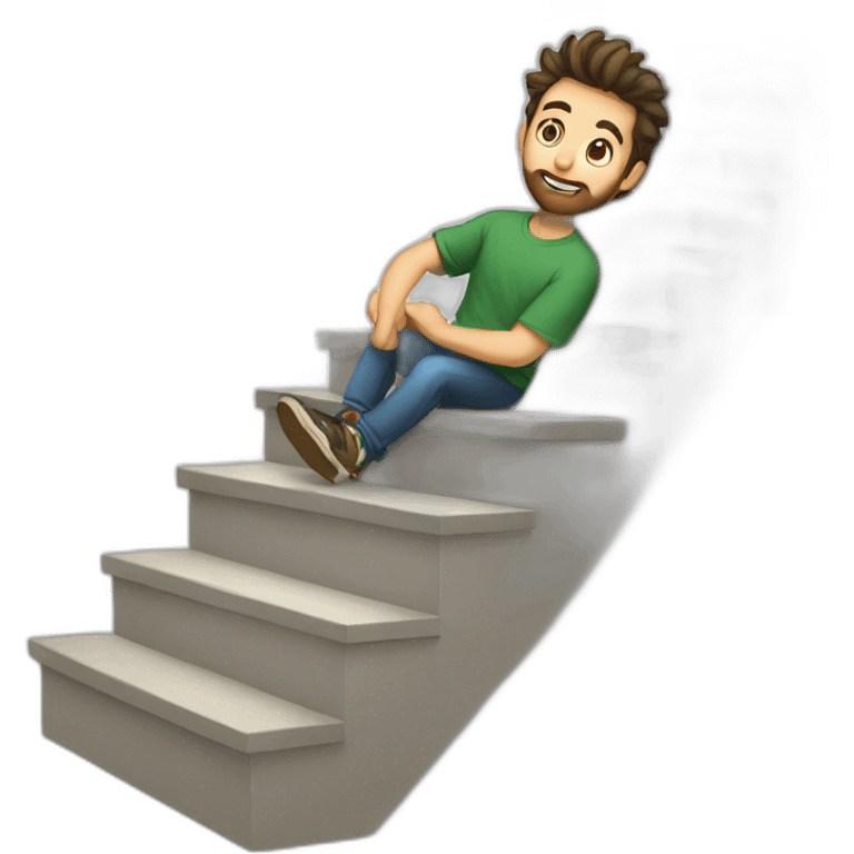 streamer climbing stairs emoji