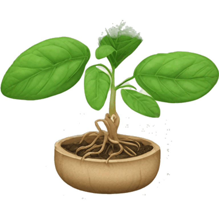 Indian Ginseng plant emoji