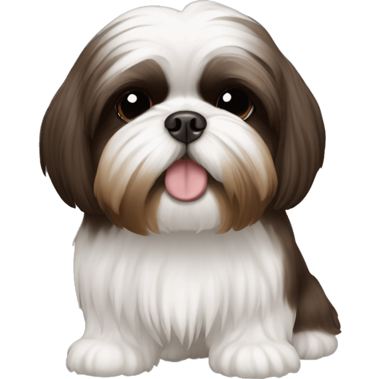 Shih tzu dark brown  emoji