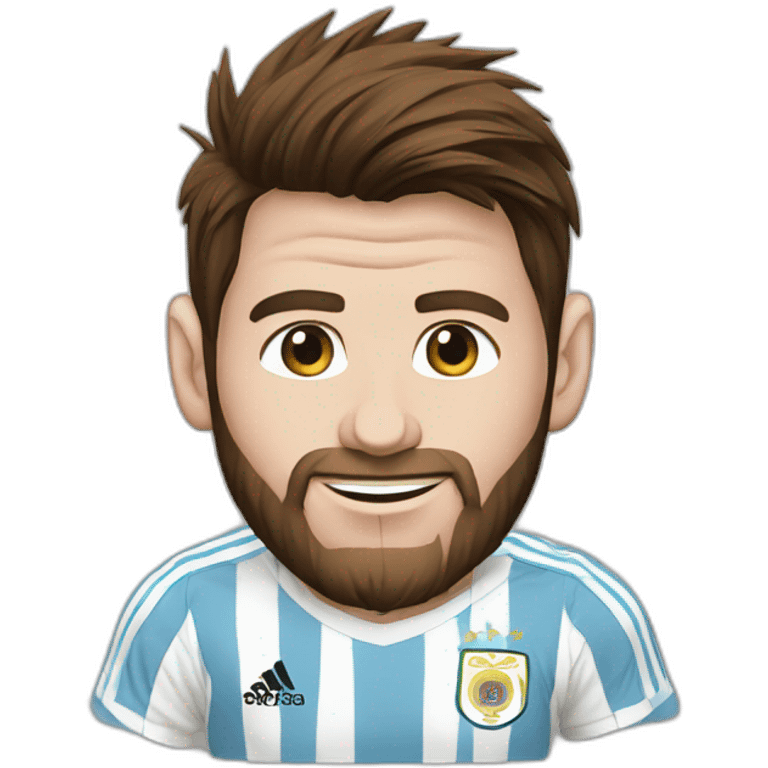 Messi-argentina-tshirt emoji