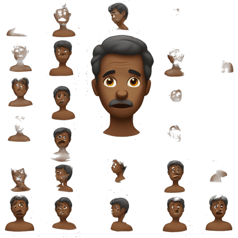 sad slave man emoji