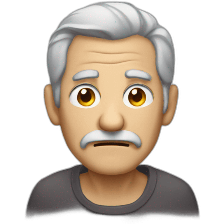 old man, evil eyes, gray hair emoji