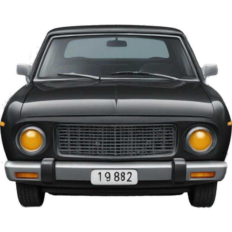 ussr black volga car 1982 emoji