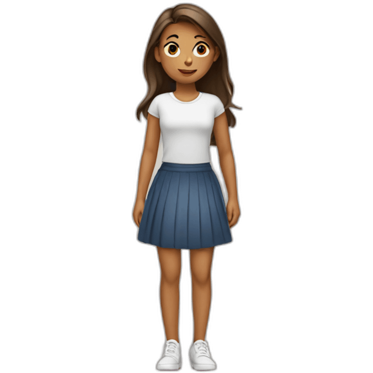 Girl in skirt emoji