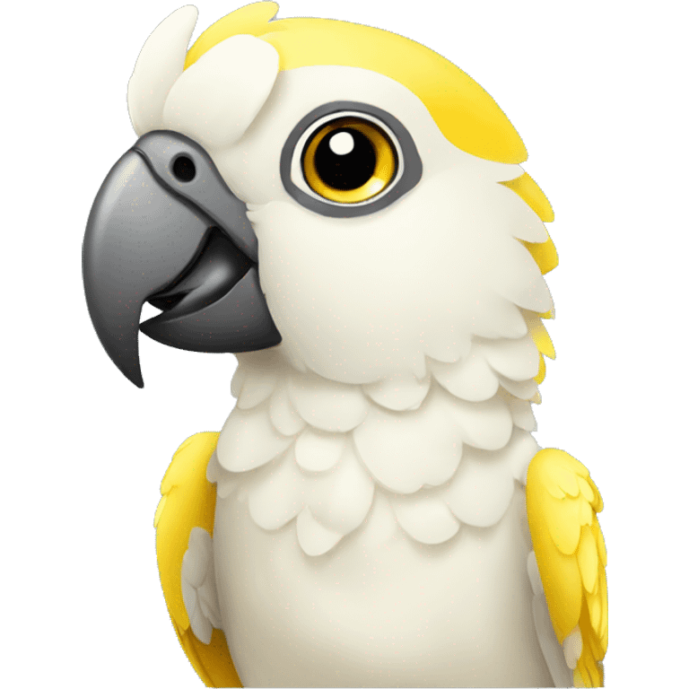 Happy Yellow Corella Parrot emoji