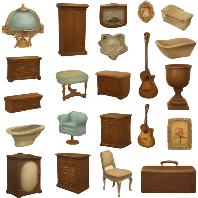 Vintage decor emoji