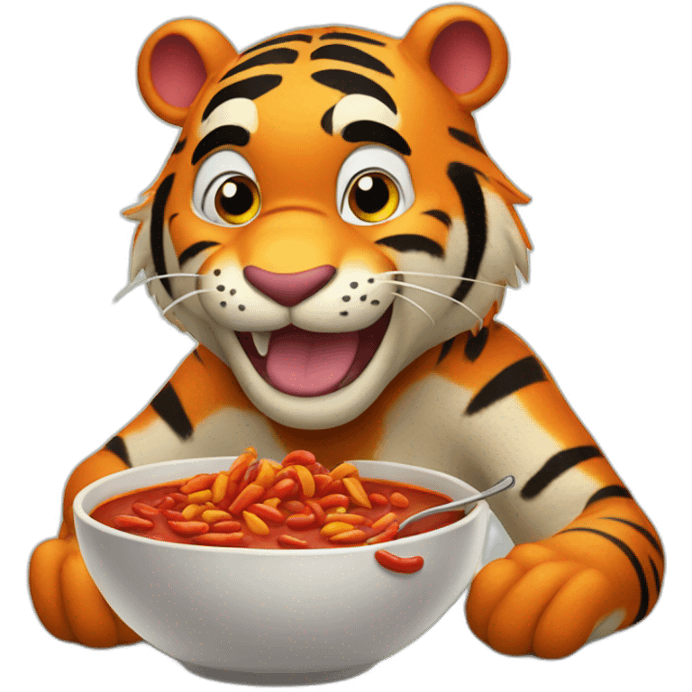 Tigger eat chili emoji