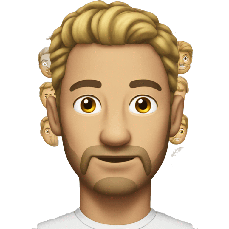 Man with bun white man emoji